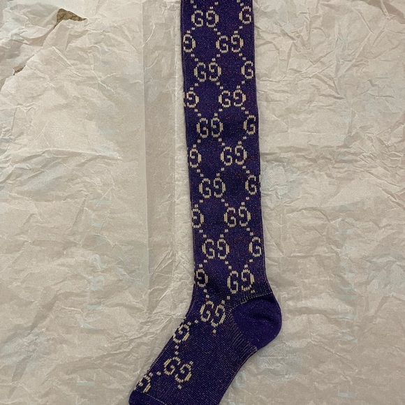 purple gucci socks